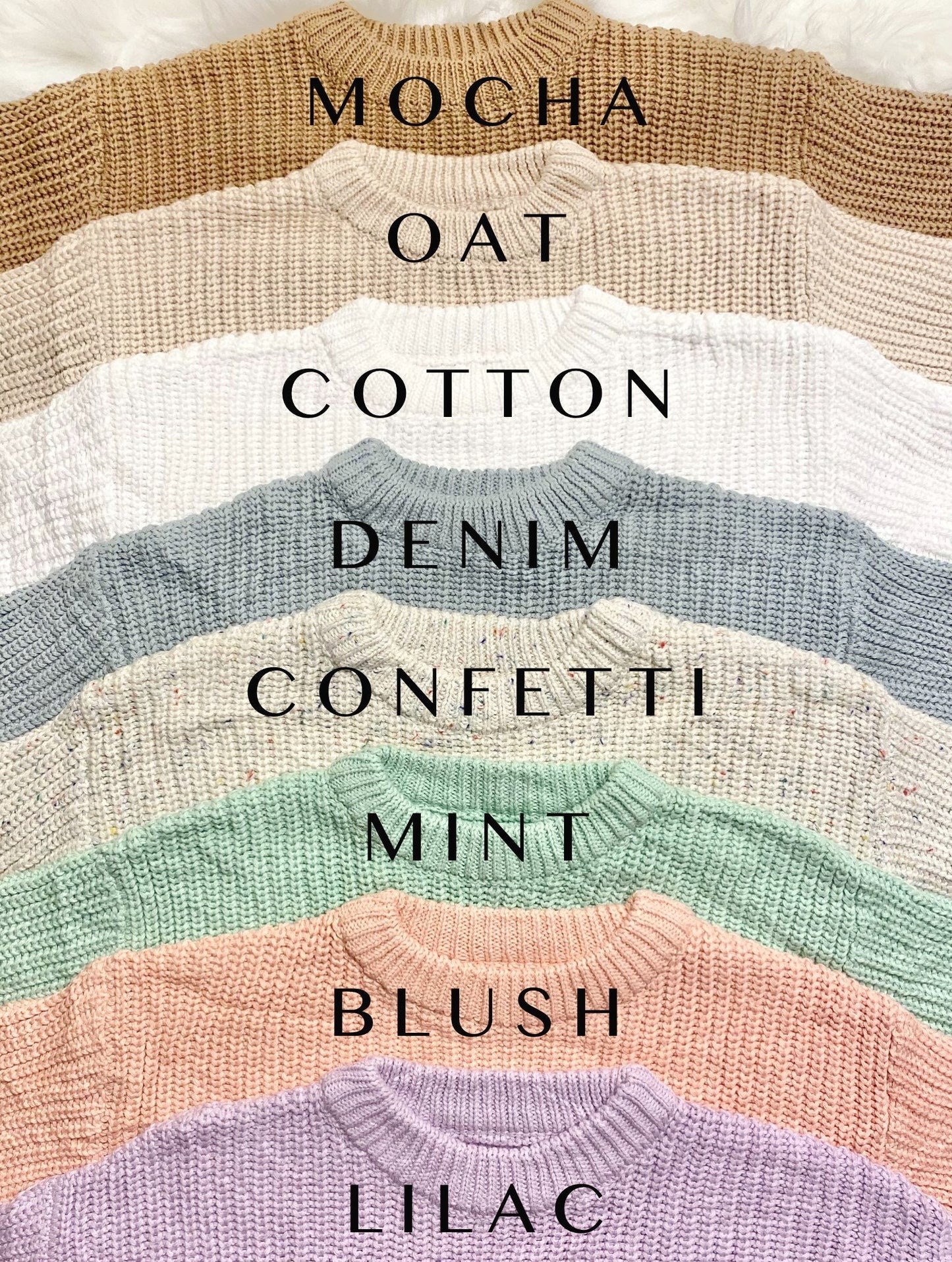 Colored Baby Sweaters