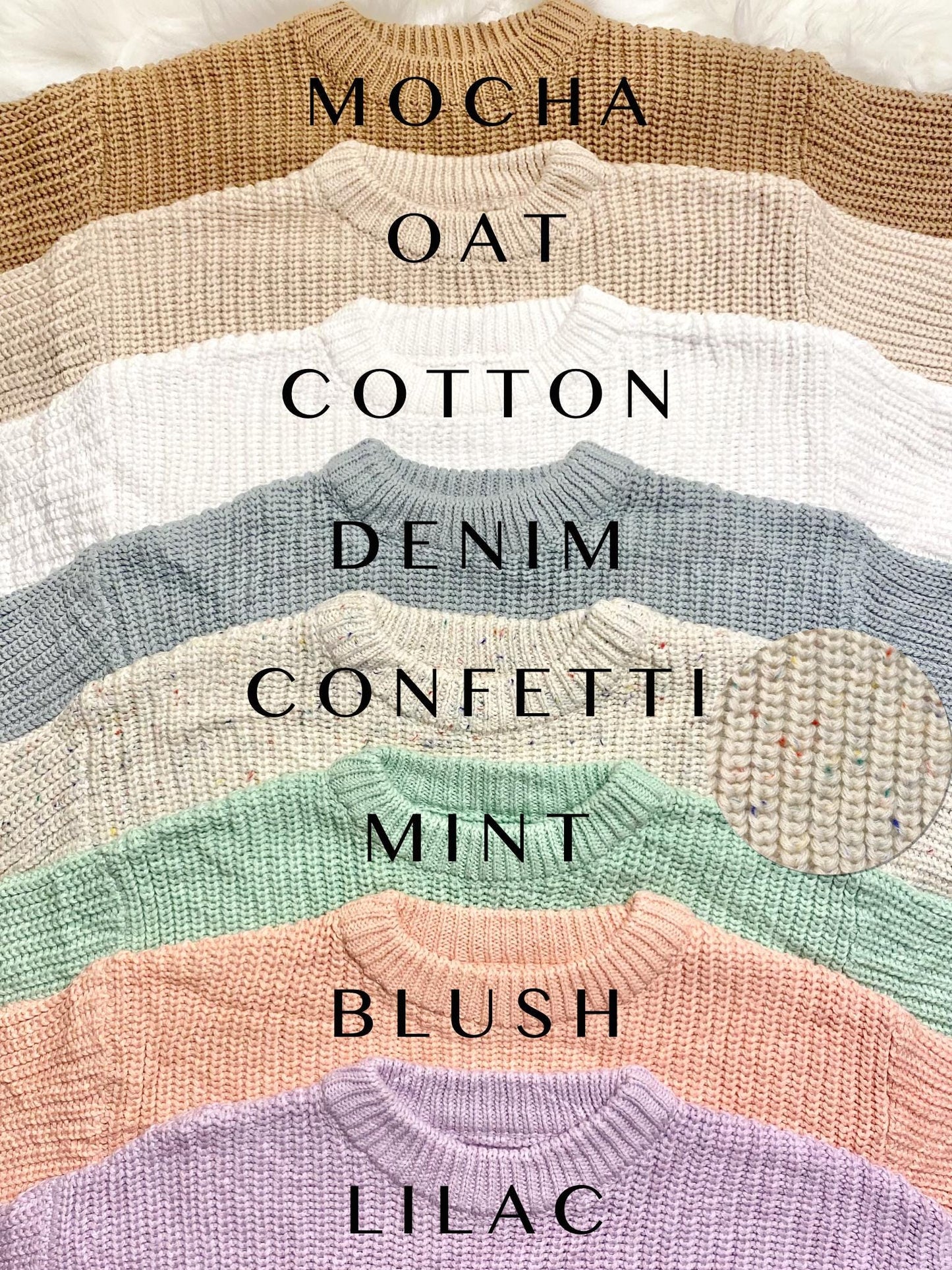 Colored Baby Sweaters