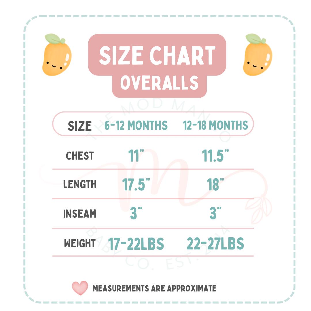 the mod mango baby boutique co size chart