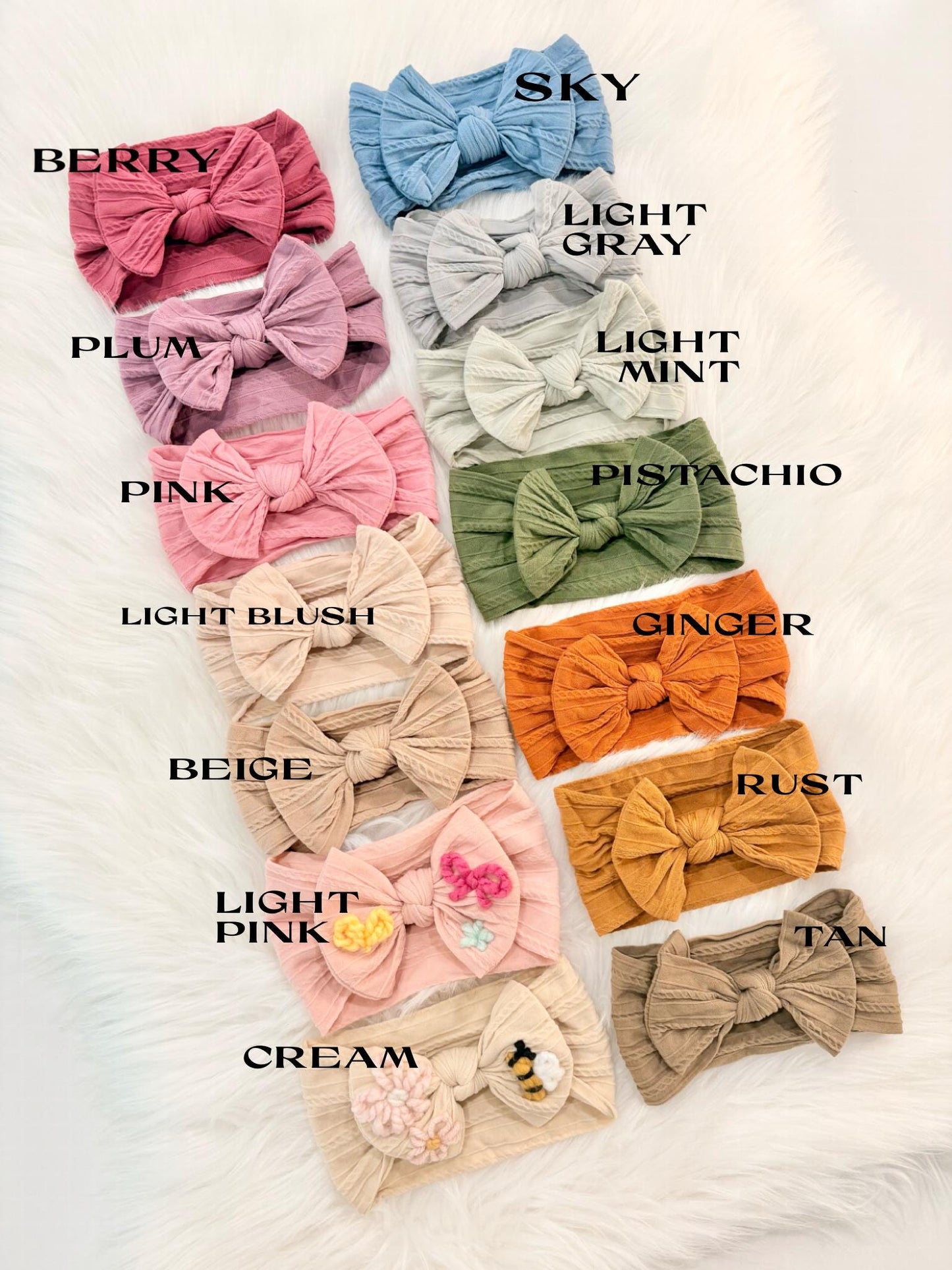 Wide Nylon Baby Girl Toddler Bow Headband