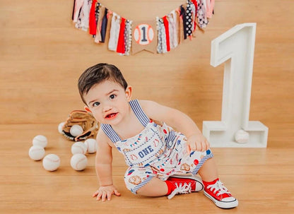 roockie of the year cake smash outfit first birthday boy romper baseball royal blue red tan beige smash cake outfit overalls, ONE smocked romper first birthday baseballs, sports embroidered smocked spring summer 1st birthday boy outfit romper cake smash outfit baby boys, the mod mango baby boutique co