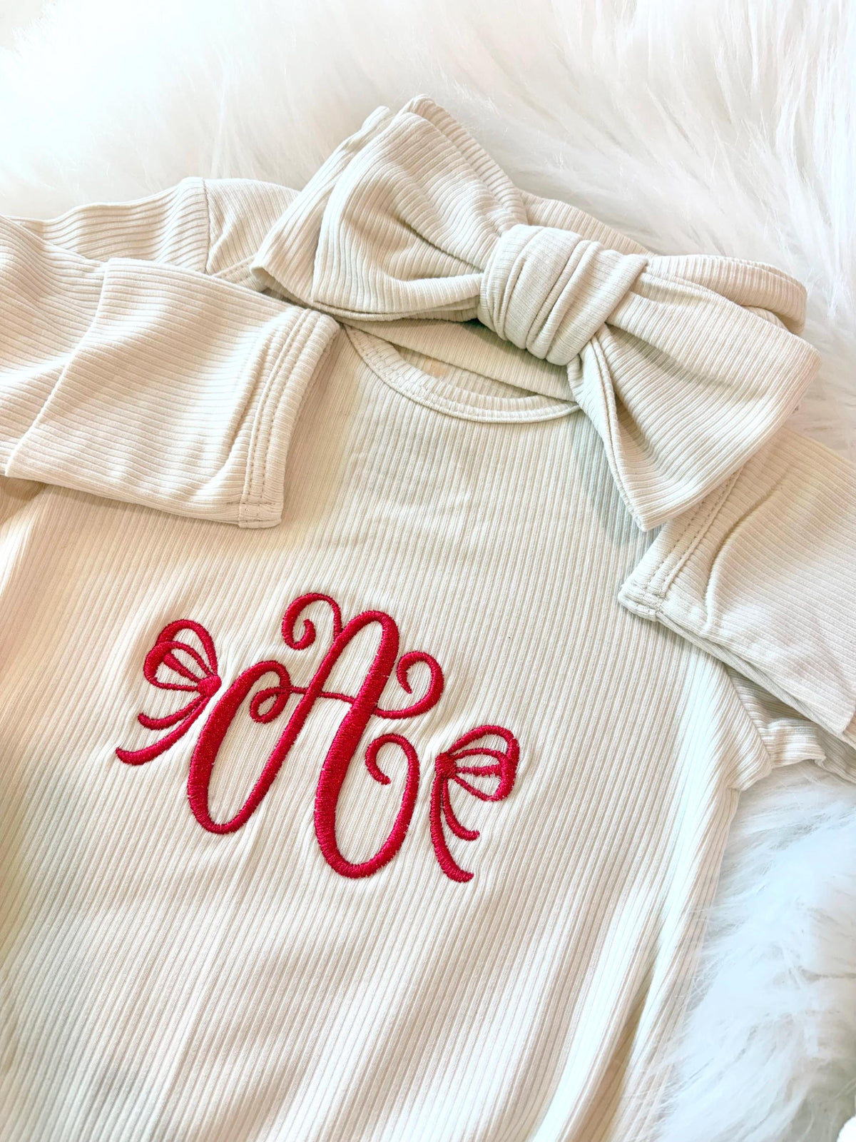 Matching Siblings Baby Toddler Sweater and Newborn Outfit Swaddle Set for Hospital Custom Big Little Sister Brother