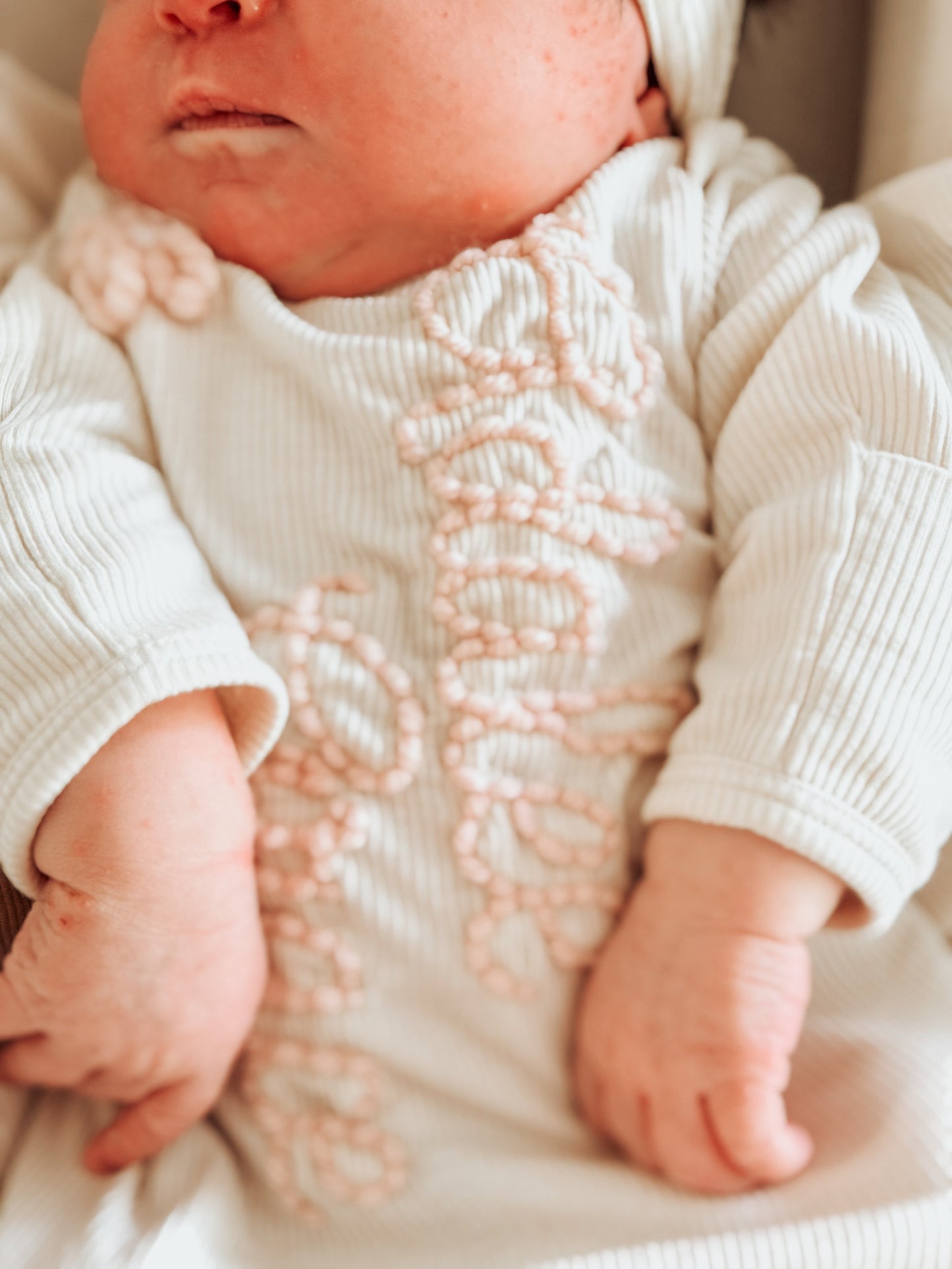 Newborn Girls Bamboo Knotted Gown, Headband and Swaddle Layette Set