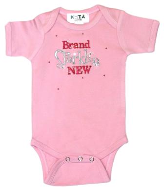 Brand Sparkling New Pink Baby Onesie