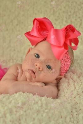 Baby Infant Toddler Girls Petit Ribbon Flower Headband Newborn NB-2yrs 