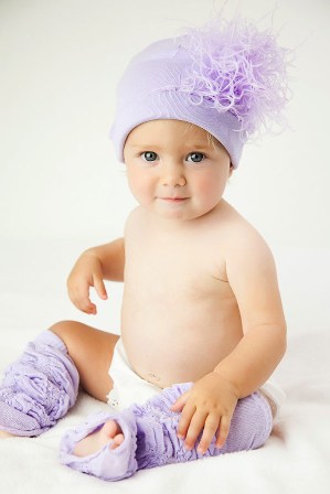 Lavender Curly Marabou Feather Hat
