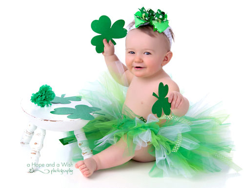 St. Patrick's Day Little Girls Green Irish Tutu