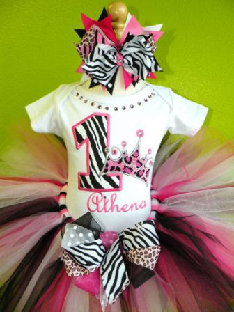 Ultimate Wild Princess Zebra Pink Cheetah Tutu Outfit Set
