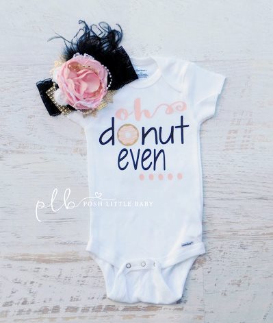 Oh Donut Even Baby Onesie Bodysuit