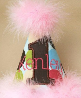 Adorable Colored Dots Birthday Party Hat