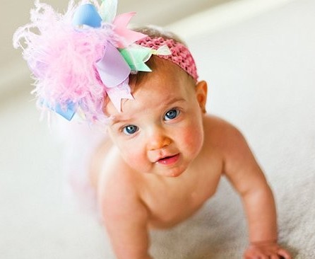 Spring Pastel Over The Top Hair Bow Headband