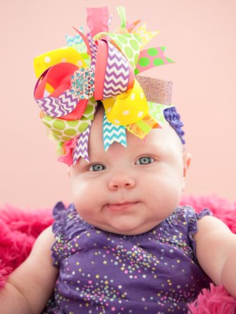 Party Girl Bling Over the Top Hair Bow Headband