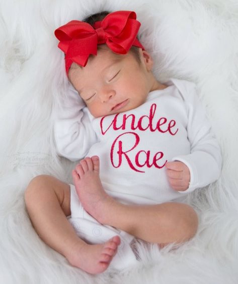 Monogrammed 4pc. Red and White Onesie Leg Warmers and Headband Outfit Set