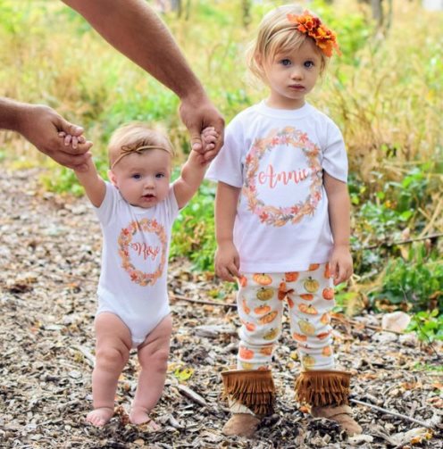 Fall Leaves Personalized Thanksgiving Shirt