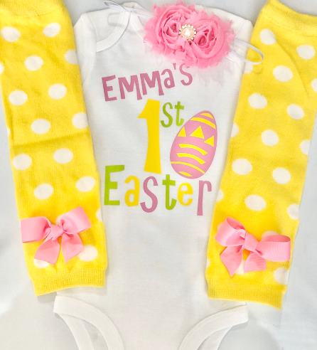 Personalized My 1st Easter Bodysuit