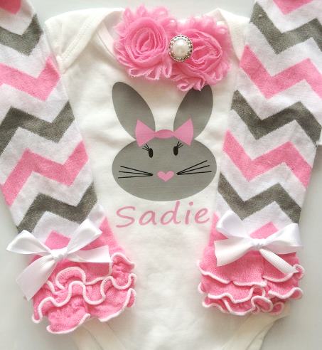 Personalized Easter Bunny Bodysuit
