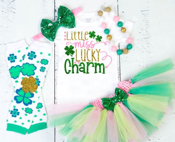 Little Miss Lucky Charm St. Patrick's Day Outfit