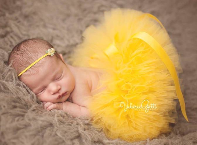 Sunshine Yellow Baby Girl Tutu