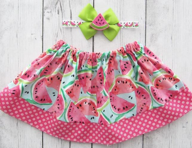 Baby Girls Watermelon Skirt
