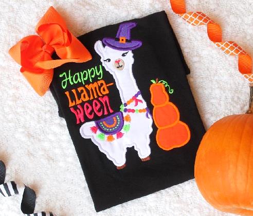 Happy Llama-Ween Halloween Bodysuit