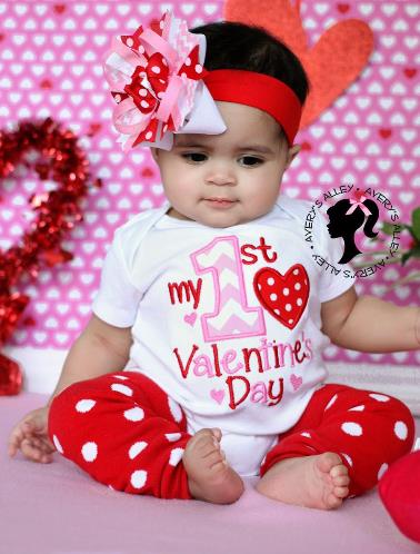 Newborn Baby Girl My First Valentine's Day Outfits, Valentine's