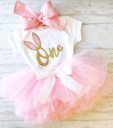 Some Bunny is One First Birthday Tutu Outfit