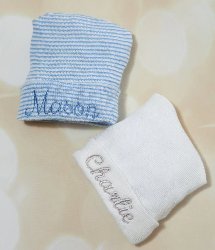 Baby Boys Personalized Newborn Hospital Hat