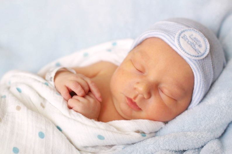 Baby Boys Little Brother Newborn Hospital Hat