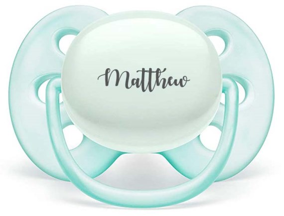 Babys Mint Personalized AVENT Ultra Air Pacifier