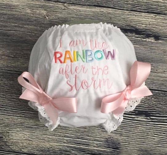 I Am the Rainbow After the Storm Diaper Cover Bloomer