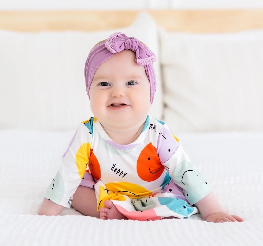 Baby Girls Smiley Face Happy Twirl Dress