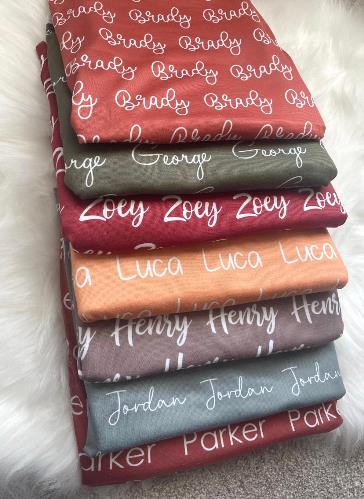 Choose Color - Personalized Newborn Swaddle Blanket