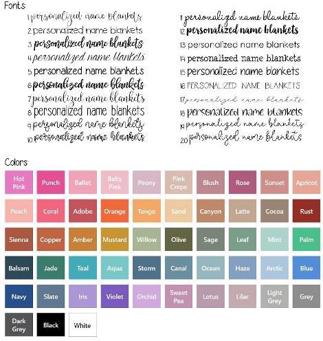 Choose Color - Personalized Newborn Swaddle Blanket